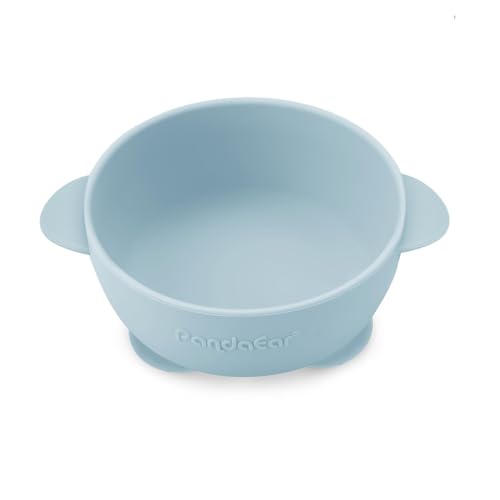Miniatura 6 de Pandaear 3 Tazones Con Succión Para Bebés, Tazones De Silicona Antideslizantes Para Niños Y Bebés, Perfectos Para El Baby-Led Weaning, Sin Bpa - Azul Verde Marrón