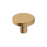Amerock | Cabinet Knob | Champagne Bronze | 1-3/8 inch (35 mm) Diameter | Versa | 1 Pack | Drawer Knob | Cabinet Hardware