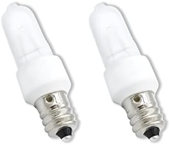 60 Watt KX60FR/E12 JD Replacement Bulb by Technical Precision - 120V 60W T3 Krypton Replacement Bulb - Frosted - 2700K Warm White - 2 Pack