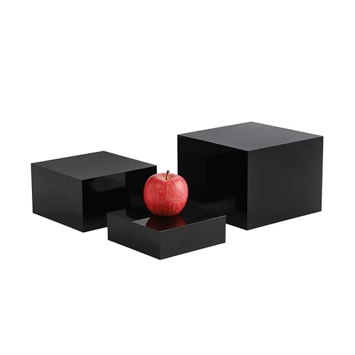 OOKIDOKI Black Acrylic Buffet Food Display Risers,Dessert Table Display ...