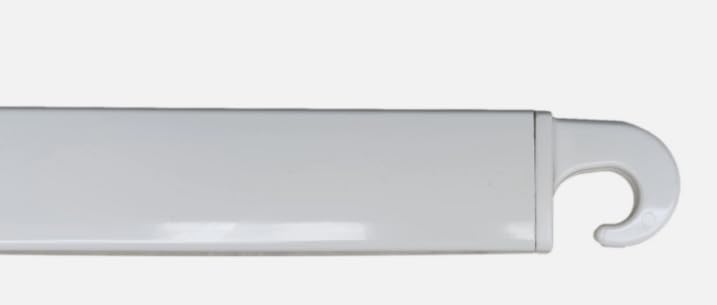 Braccetti per Tenda da Sole a Caduta, Coppia in Ferro, Montaggio a Balcone, Bianco, 50 cm