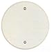BWF/Teddico CC-4WV Flat with Beveled Edge Weatherproof Ceiling Outlet Cover Round, Box Mount, Stamped Aluminum, Powder-Coated, White,