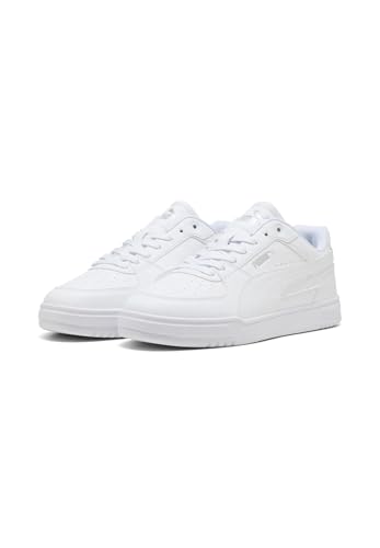 PUMA Unisex CAVEN III Sneaker, Bianco Argento Nero, 8 UK, Bianco Argento Nero, 42 EU