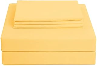 3 piece Bed Sheet Set (Single,Blue) 1 Flat Sheet,1 Fitted Sheet and 1 Pillow Cases,Brushed Microfiber Luxury Bedding with Deep Pockets