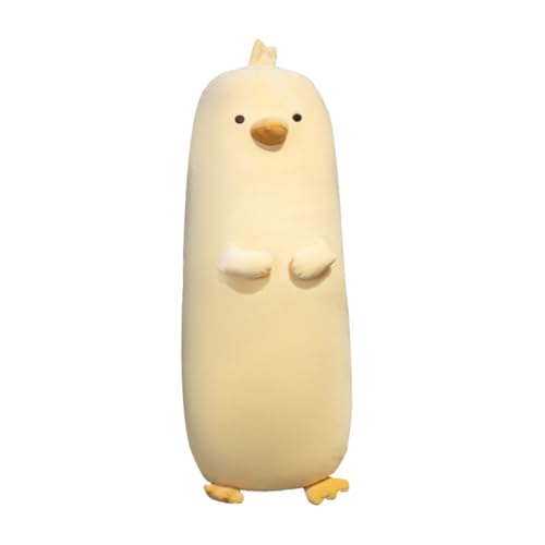 Sdvieuk 抱き枕 抱き ぬいぐるみ 長いクッション もちもち ふわふわだきまくら 長い枕 円柱クッション 横向き寝 ぬいぐるみ ひよこ 大きい ヒヨコ 抱きまくら おもちゃ 動物 癒し 縫いぐるみ カバー洗える 子供 誕生日 クリスマス プレゼント