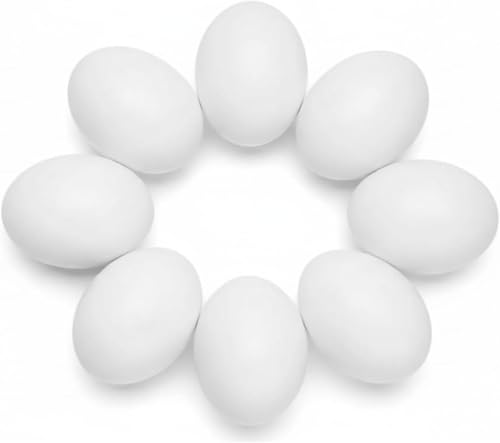 10 Stück künstliche Eier aus Kunststoff künstliche Eier DIY Osterdekoration Malerei und realistische Ei-Handwerk für Party Heimdekoration