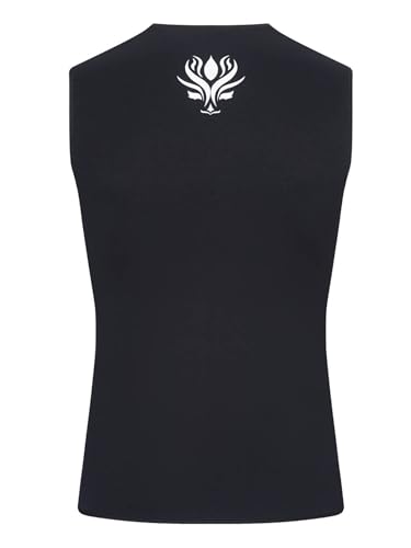 Men 3mm Neoprene Zipper Stretchy Wetsuit Vest Tops Swimming Costume Diving Surfing Suit Tank Top miniatura 5