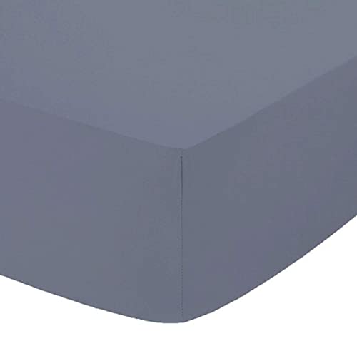 British Home Bedding, Plain Polycotton Percale Fitted Bed Sheets