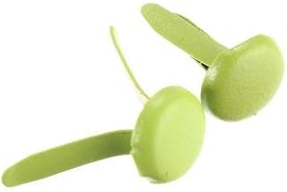 बीड्स और क्राफ्ट्स: मल्टी-कलर मेटल ब्रैड स्प्लिट/रिवेट/स्टड/स्कल पिन/स्पाइक्स/पेपर फास्टनर स्क्रैप-बुकिंग के लिए, DIY - 12.5 मिमी (100 पीस का पैक)