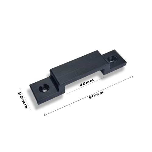 DECORALIN Tape Measure Wall Mount Holder Bracket Clip for Shed Van or Workshop Pack of 3, Black - Image 2