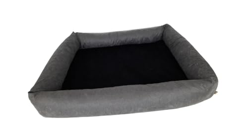 Cama Para Cachorro Grande 100x87 Cm - ESCOLHA A COR - 100% Lavável e Resistente - Pet Querido (CINZA