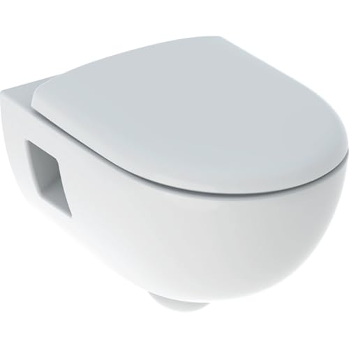 Geberit GEB00332 Pack WC Suspendu à Fond Creux Renova Semi-caréné-Rimfree-avec...