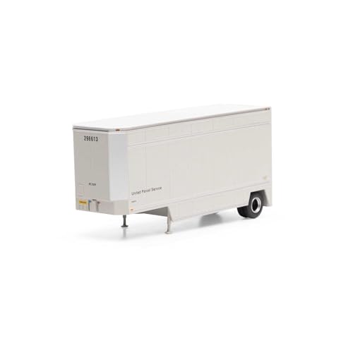 Athearn HO RTR 28' Drop Sill TrailerUPS/No Shield #296613 ATH90204 HO Vehicles