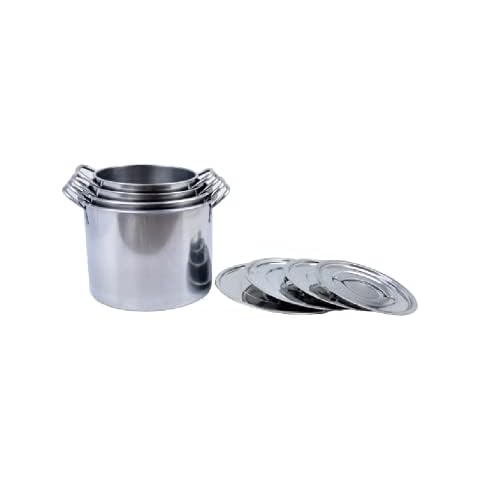 DSUK Large Stainless Steel Stock Pot 15 Litre Cover