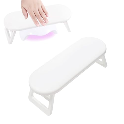 Handauflage Nagelstudio,Armauflage Kissen,Rutschfeste Maniküre Handkissen,Nagel Handkissen Für Schönheitssalons Heimmaniküre,Maniküre-Salon,Handpflege,Reduzieren Sie Den Handdruck - Weiß