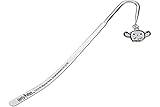 HARRY POTTER Marcapáginas con búho Hedwig Chibi Charm Colgante 14 cm bañado en Plata, HPBM087