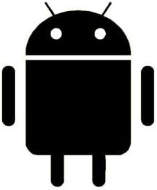 Android Google Vinyl Sticker Decal-White-6 Inch