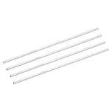 uxcell 4Pcs 6063 Square Aluminum Tube, 5mm x 5mm x 1mm Wall Thickness 305mm/12