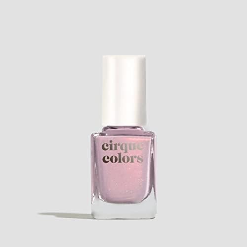 Cirque Colors Desert Bloom Collection - Shimmer Holographic Sparkle Nail Polish - Fata Morgana - Dusky Violet - 0.37 fl. oz. (11 ml) - Vegan, Cruelty-Free, Non-Toxic Formula