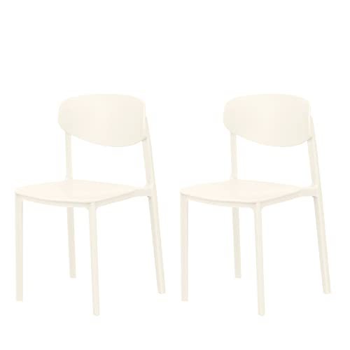 2 Pcs Dollhouse Chairs 1:6 Scale Dollhouse Miniature Plastic Chair Miniature Chair Dollhouse Mini Chairs Simulation Dining Chair Stackable Dining Chair for Dolls Dollhouse Accessories