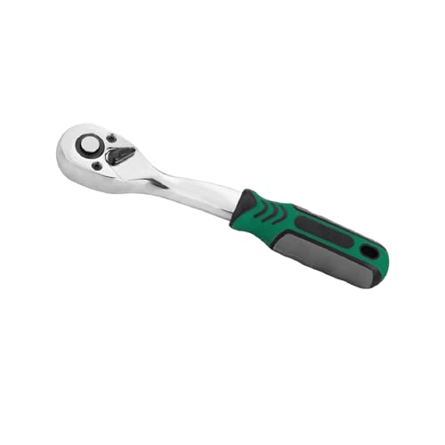 Image of Twilight Garage 1/4" Drive Ratchet Handle, 72-Teeth Quick-Released Reversible Socket Wrench Handle, Chrome Vanadium Steel, Auto Repair Tools