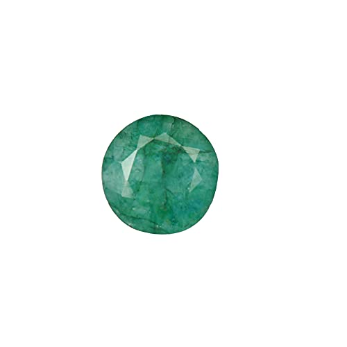 AAA+ Zambian Green Emerald Round Cut 9.60 ct Faceted Gemstone for Jewelry Making, Emerald Gemstone Beads, Loose Gemstone