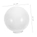 Unomor 6pcs Led Globe Diffuser Cover Round Fog Lampshade for Light Distribution White Material High-temperature Resistant Suitable for Led Bulbs
