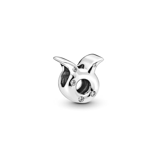 PANDORA Sparkling Taurus Zodiac Charm - Compatible Moments Bracelets - Jewelry for Women - Gift for Women in Your Life - Made with Sterling Silver & Cubic Zirconia, With Gift Box2
