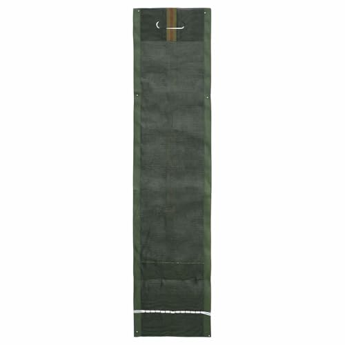 Barrera duradera de arena verde HDPE de 120 x 27 cm con filamentos reforzados 5