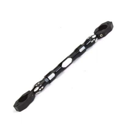 Image of Universal Adjustable Motorcycle Handlebar Cross Bar (M3-BLACK, MODEL-3)