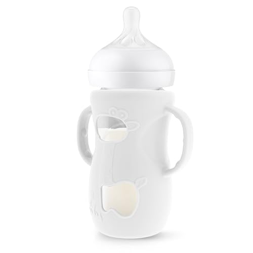 De Silicona Para Biberón - De Silicona Para Biberón, Cubierta De Con Asas Dobles | Protectores Antiroturas Fáciles De Agarrar Para Alimentar A Niños Pequeños, Niños Pequeños Y Niñ