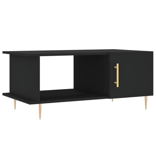 Table basse noire avec compartiments pour un salon ordonné - 2