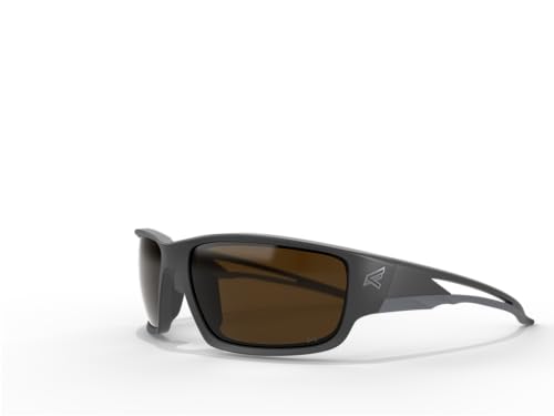 EDGE Kazbek Polarized Wrap-Around Safety Glasses, Anti-Scratch, Non-Slip, UV 400, Military Grade, ANSI/ISEA & MCEPS Compliant, 5.04