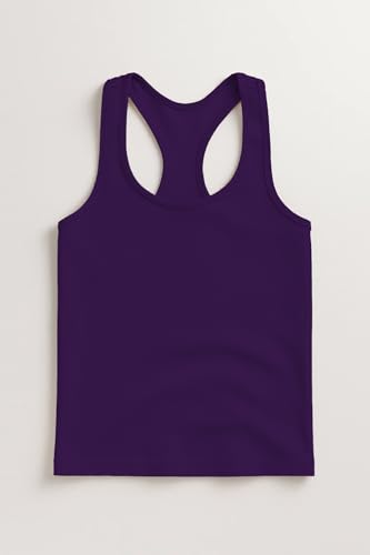 Image of Kurve Premium Girls Seamless Supersoft Wide Strap Comfortable Racerback Tank (Made with Love in The USA)