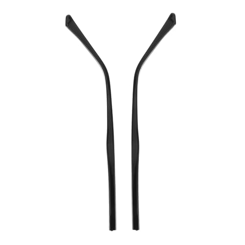 NOLITOY 1 ペア テンプル 眼鏡フレーム メガネ・サングラス用フレームアーム メガネアーム交換 メタルグラス交換用アーム メガネの足の交換 メガネ腕足 プラスチック Black