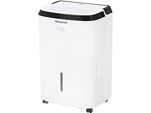 Honeywell Smart WiFi Energy Star Dehumidifier for Medium Basements & Rooms Up to 3000 Sq. Ft. with Alexa Voice Control & Anti-Spill Design, White, TP50AWKN