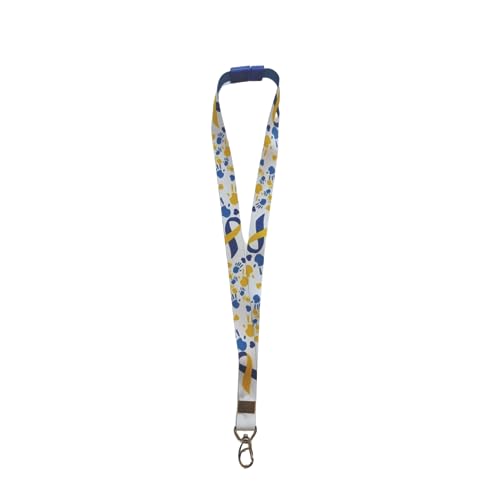 Síndrome de Down Cordão de Identificação + Porta Crachá