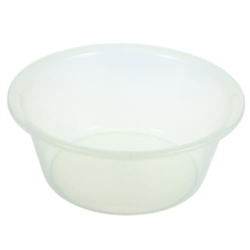 VILLFUL Transparentes Fußbadebecken aus Kunststoff Mittelgroß Kindersicher Vielseitiges Waschbecken für Fußbad Gesichtsreinigung und Camping Platzsparend für Bad und Haushalt