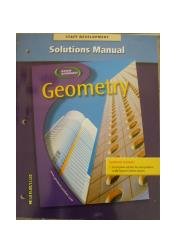Buy Geometry, Solutions Manual โ BookShops.in