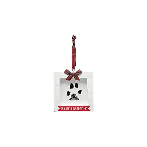 Kate & Milo Happy Howlidays Pawprint Frame Ornament, Pet Holiday Keepsake, Cat or Dog Christmas Keepsake Ornament, Holiday Home Décor for Pet Lovers Cover