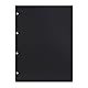 Hama Innenseiten Fotoalbum Scrapbooking (Nachfüllpackung für Fotoseiten, Karton, 250 g/m², 23,3 x 31 cm, perforiert, 25 Blatt), Schwarz