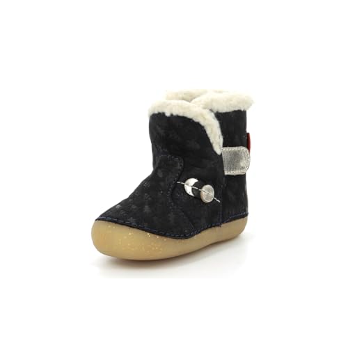 Kickers So Windy, Botas Cortas al Tobillo Niñas, Marino Oro Fantasía, 18 EU