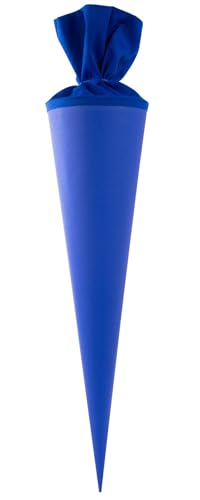 goldbuch 97825 Bastelschultüte Rohling zum Selbstgestalten mit Filzverschluss Schultüte 70cm Zuckertüte zur Einschulung für Einschüler Schulkinder & Berufsanfänger Blau