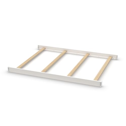 Image of Full-Size Conversion Kit Bed Rails for Sorelle Crib & Changer Combos - Solid Wood - Toddler and Adult Bed Rail for Full-Size - Nursery & Baby Furniture (Model #1050, White - Princeton Crib & Changer)