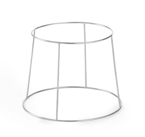 Fackelmann - Fackelmann 39054 Support pour plateau de fruits de mer, Plat de service pour plateau de fruits de mer, Chromé, 19 cm