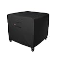 iBirdie Square Fire Pit Cover 50 x 50 inch Outdoor Waterproof and Weatherproof Heavy Duty 600D Patio Furniture Table Fireplaces Covers