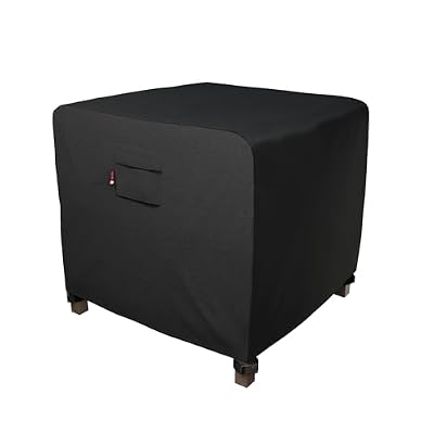 iBirdie Square Fire Pit Cover 50 x 50 inch Outdoor Waterproof and Weatherproof Heavy Duty 600D Patio Furniture Table Fireplaces Covers