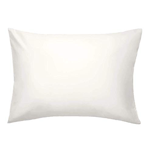 Brooklinen Luxe Pillow Cases Standard Size, Cream - Set of 2 (100% Long Staple Cotton with Envelope Enclosure)