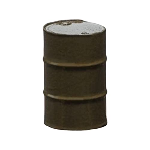 YEJBBUC - Ölfass-Modell im Maßstab 1:64, Miniatur-Zug, Eisenbahn-Dekoration, Szene, S Gauge, Dunkelgrün, 1,5 cm