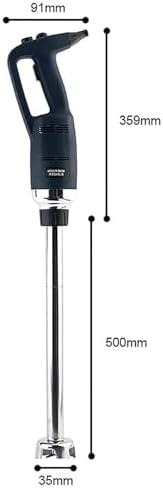 Powerful 500W Handheld Immersion Blender, Adjustable Speed Electric Stick Mixer with Splash-Proof Design for Soups, Vegetables, and Food Prep (40cm/15.8in)